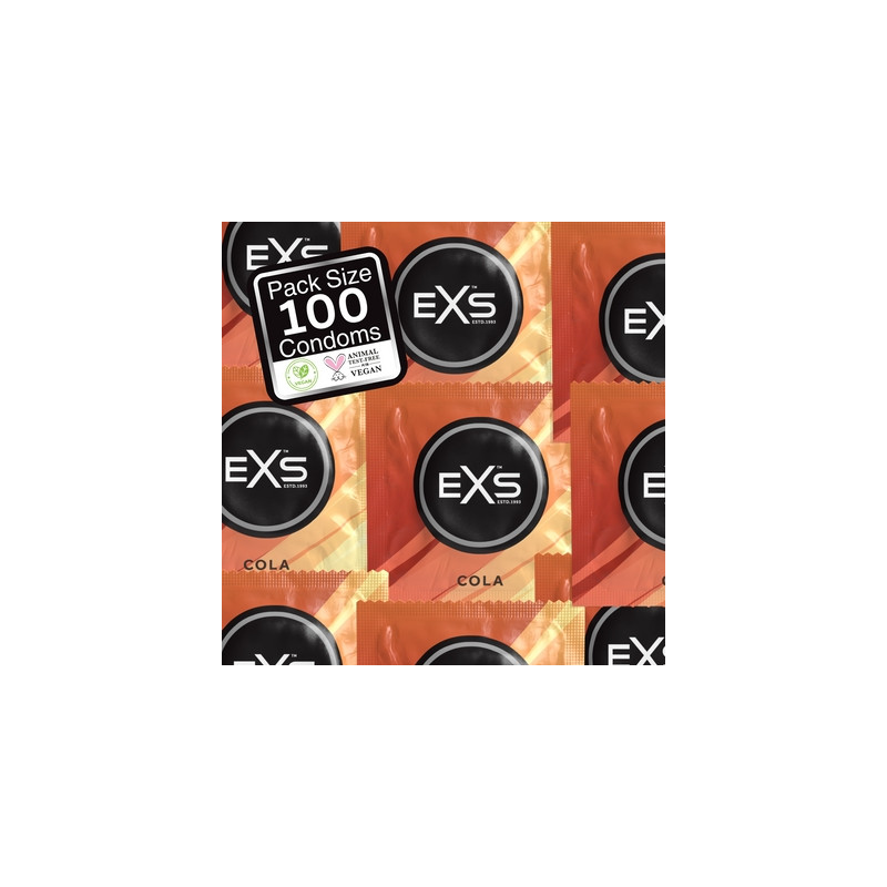 EXS Préservatifs aromatisés Cola 54mm x100